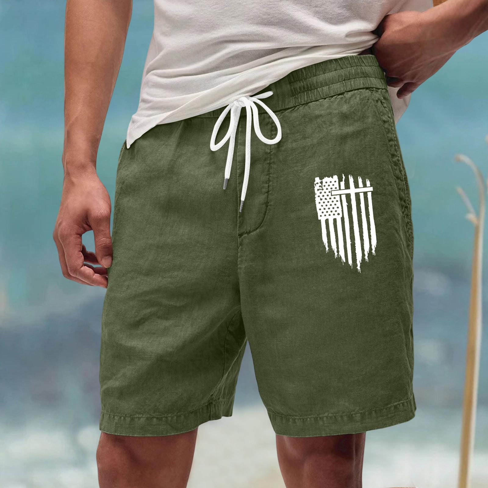 

Men s Workwear Shorts With Multiple Pockets, Elastic Waistband, Loose Cotton, Casual Outdoor Lightweight Work Shorts XXL