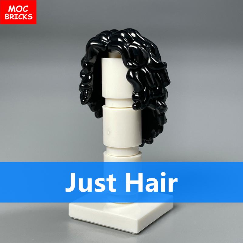 10pcs/lot MOC Bricks Female Hairs Model Action Figure Toy Kids Educational Building Blocks Assembled Toys