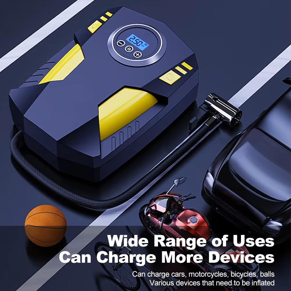 Digital Tire Inflator DC 12 Volt Car Portable Air Compressor Pump 100 PSI Car Air Compressor for Auto Car Motorcycles Bicycles