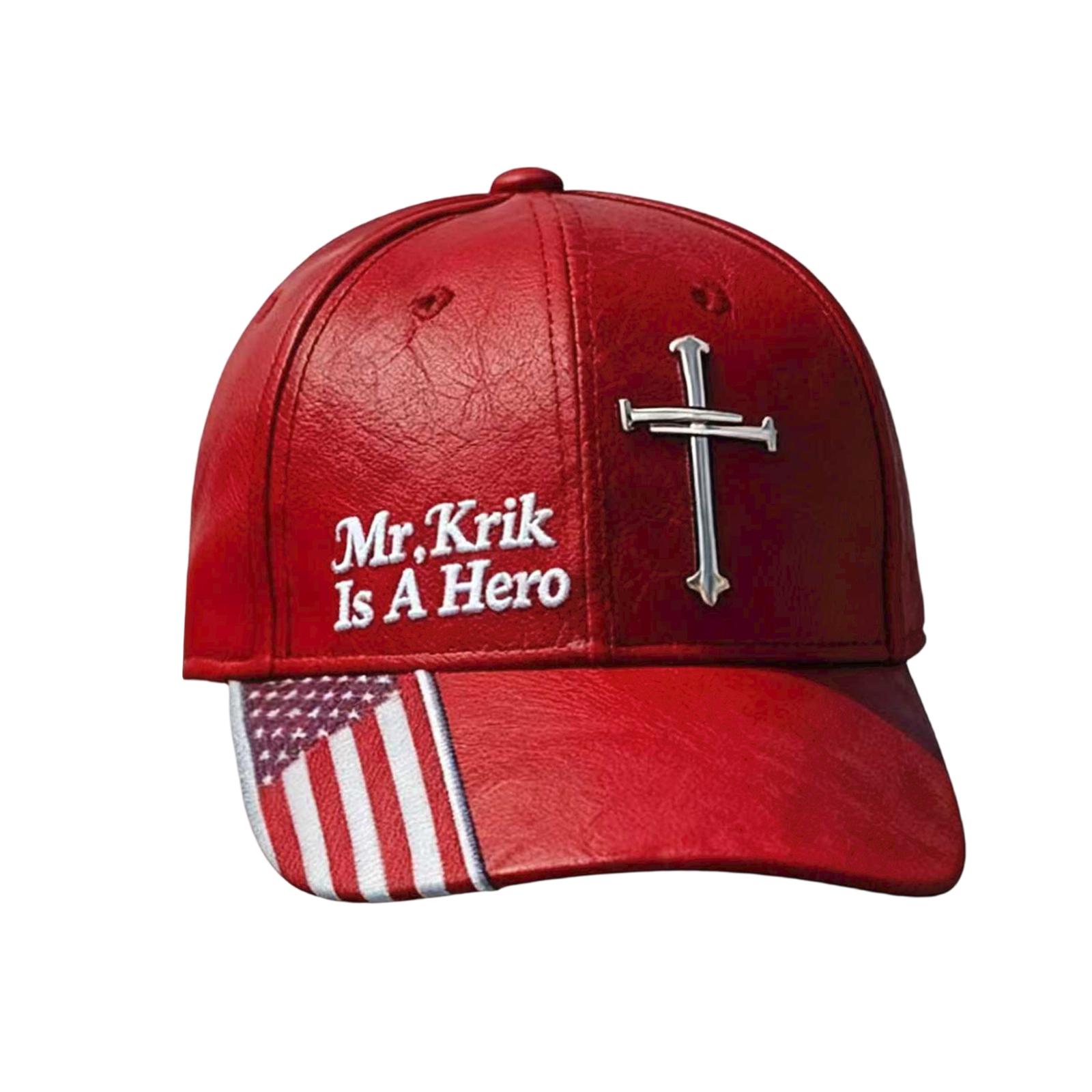 

Американская красная вышитая бейсболка One Size винный