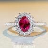 S925 Sterling Silver Ruby Zircon Ring - Pigeon Blood Red, Non-fading, Japanese & Korean Style, Versatile Women's Jewelry