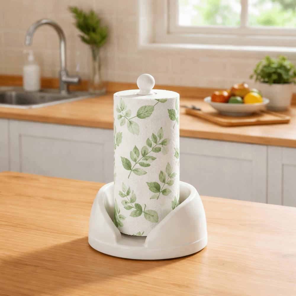 Large Capacity Vertical Napkins Rack Plastic Paper Roll Stand Tissue Stand Kitchen