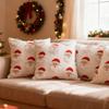 45×45cm Pillowcase 3D Embroidery Plush Pillow Cover Christmas Throw Pillow Cover  Home Decoration