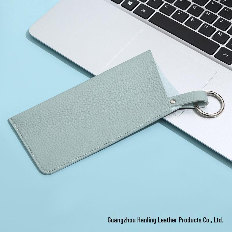 Customizable PU Portable Glasses Hanging Case for Sunglasses & Eyeglasses