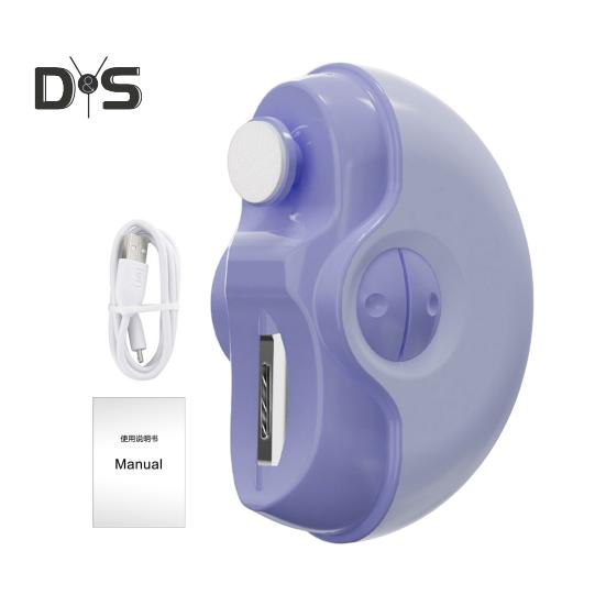 

Електричні кусачки для нігтів полірувальник зі світлодіодним підсвічуванням 2-швидкісна акумуляторна автоматична пилочка для нігтів 2-в-1 для малюків, дітей, дорослих, людей похилого віку, манікюрного тримера 1 Set фіолетовий