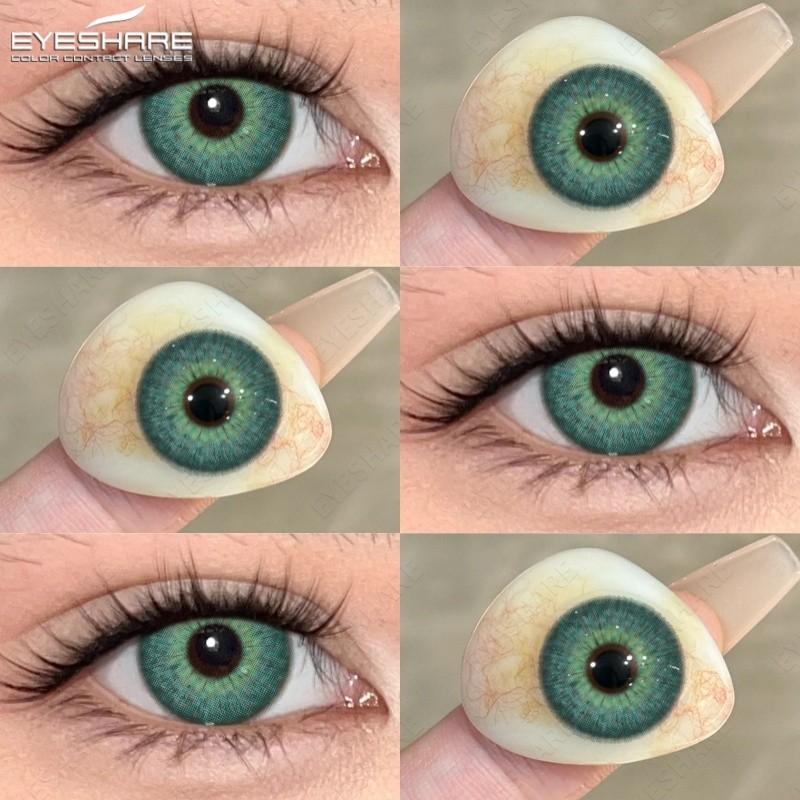 

EYESHARE 2pcs Colored Contact Lenses for Eyes Softlens Normal Brown Lenses Gray Pupils Beauty Cosmetic