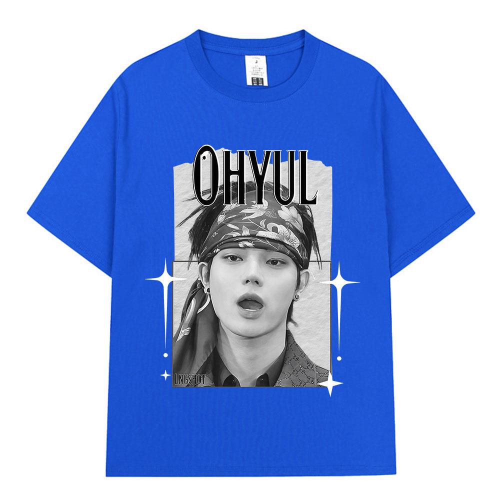 Korean Kpop Hip Hop  T-shirt Men's Women Clothing Fashion Oversized Cotton Casual Short Sleeve Tops Fan Gifts
