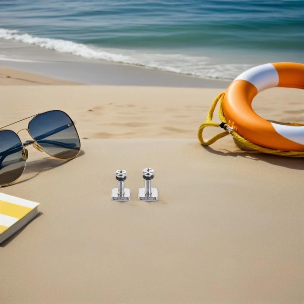Cross Head Drive Paddle Board Fin Screw Plate With O Ring Fin Fixing Tool  Water Sports Equipment