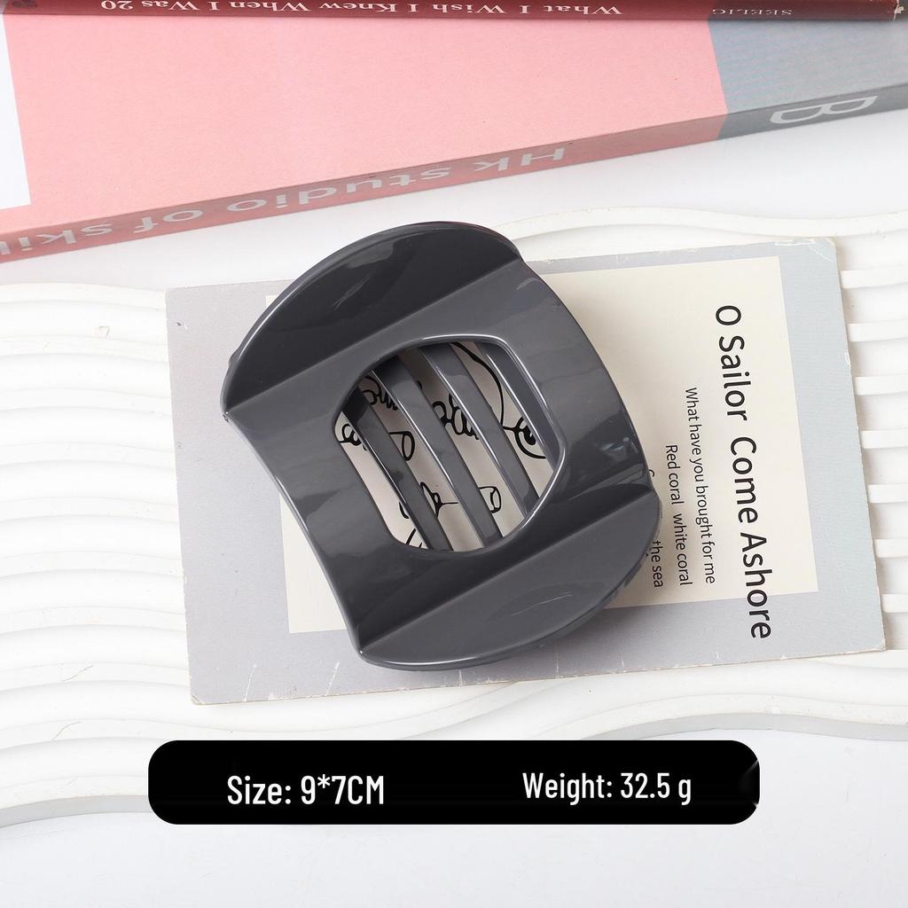 Hohle Quadratische Fünfzahn-Haarklammer: Vielseitiger horizontaler Clip für Kopfbedeckungen und Haarstyling