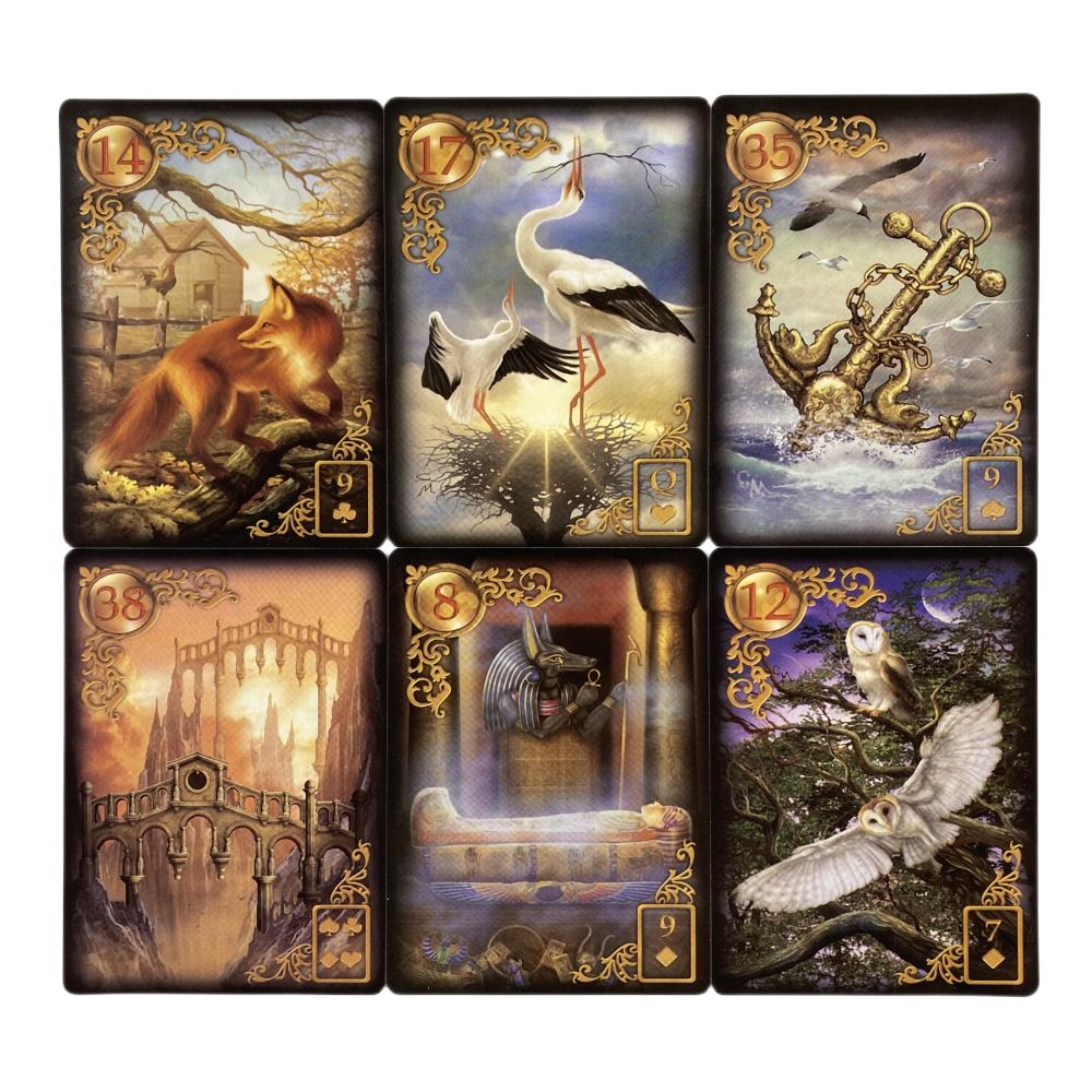 Reverie Lenormand Oracle Cards Full English Cards Deck Tarot Divination Wisdom Fate Family Party Expanded Edition Board Game