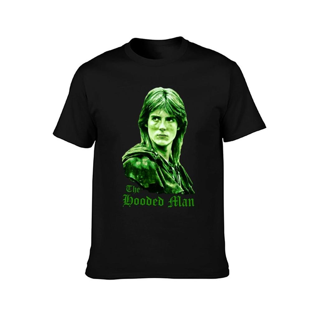 The Hooded Man TShirt Large Size Casual Short Sleeve Top
