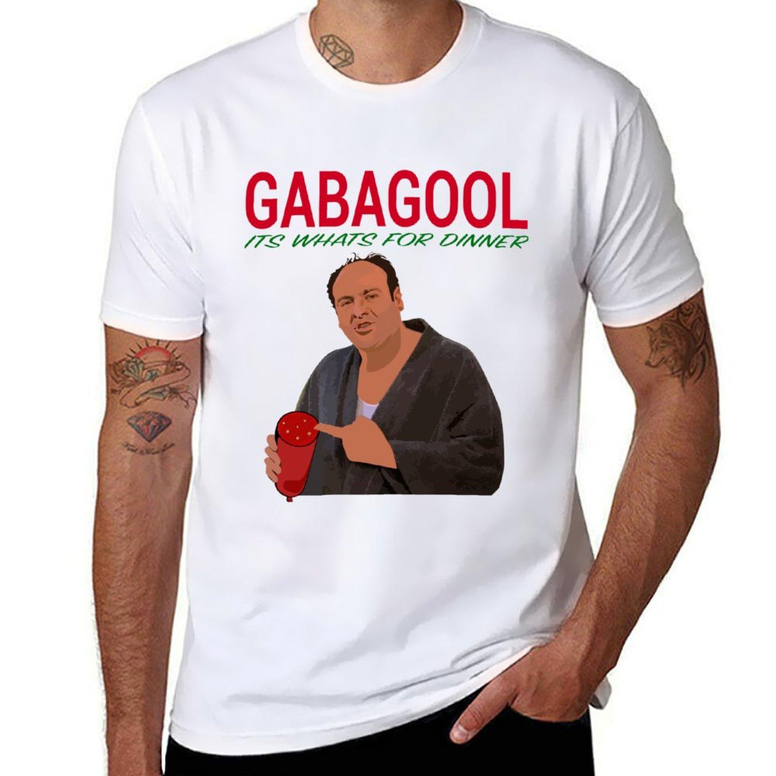 Gabagool - Это то, что на ужин - Футболка Тони Сопрано аниме футболки синий архив футболки для мужчин S