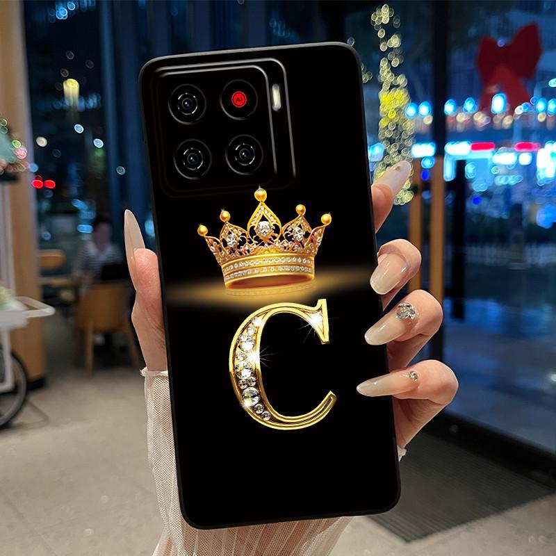 

Для ZTE Blade A56 (Z2473)/Nubia A56 Розкішний Чохол-Книжка З Літерою Для ZTE Blade A56 Pro М який Силіконовий Чорний Чохол Ударостійкий Корпус ZTE Blade A56 Pro