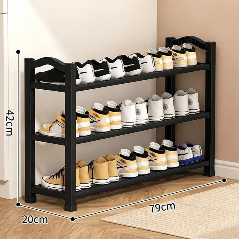 3-Laags Schoenrek Ruimtebesparende Schoenopslag Organizer Compacte Schoenplank Voor Entree Studentenkamer Appartement Onder Bureau Thuis