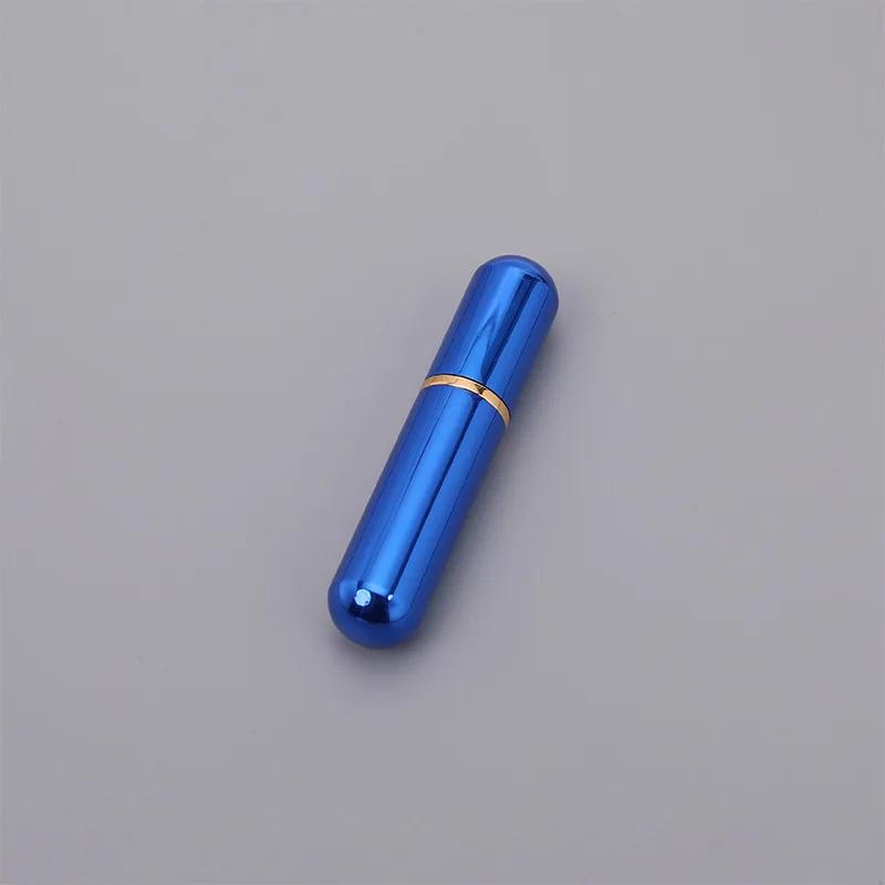 

New Hot 5ml Premuim Aluminum Nasal Inhaler with High Quality White Cotton Wicks Aromatherapy Metal Inhaler for Essential Oils синий
