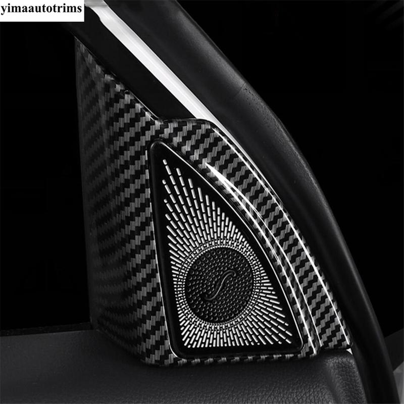 Door Speaker / Pillar A Horn Audio Sound Frame Cover Trim For Toyota Highlander / Kluger - 2025 Stainless Steel Accessories