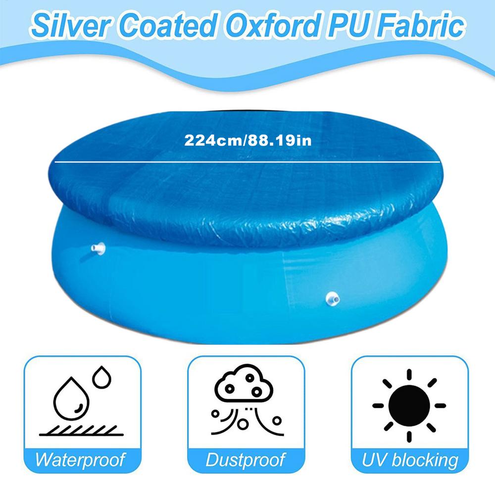 Cover For Pool Covers For Upper Ground Pools Safety Protector Easy Set Blanket For Outdoor Hot Tub Spa Pond Patio Garden Summer