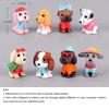 8-teilige Mikro-Landschaft PVC-Dekoration Mode Hund Tierpuppe Dekoration DIY Cartoon Kreative Dekoration Mini-Dekor