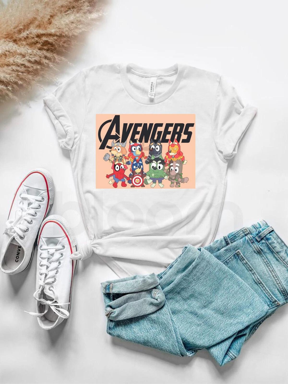 Cartoon Avengers T-shirt, Avengers Vintage Comic Superhero Shirt, Unisex Tee Top S
