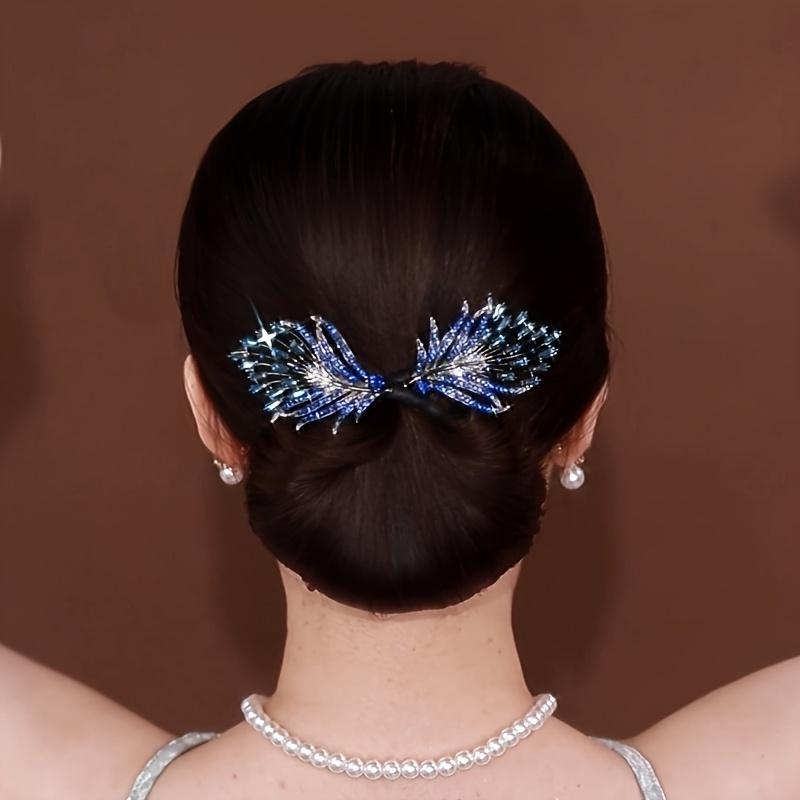 1PC Elegant and Retro Ladies Exquisite Shiny Rhinestone Alloy Hair Accessories, Fashionable and Convenient Hair Accessories