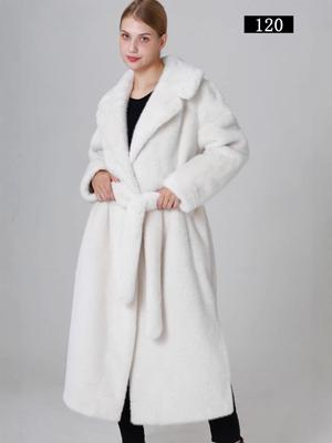 Europese & Amerikaanse Damesmode Nepbont Winter Lange Jas