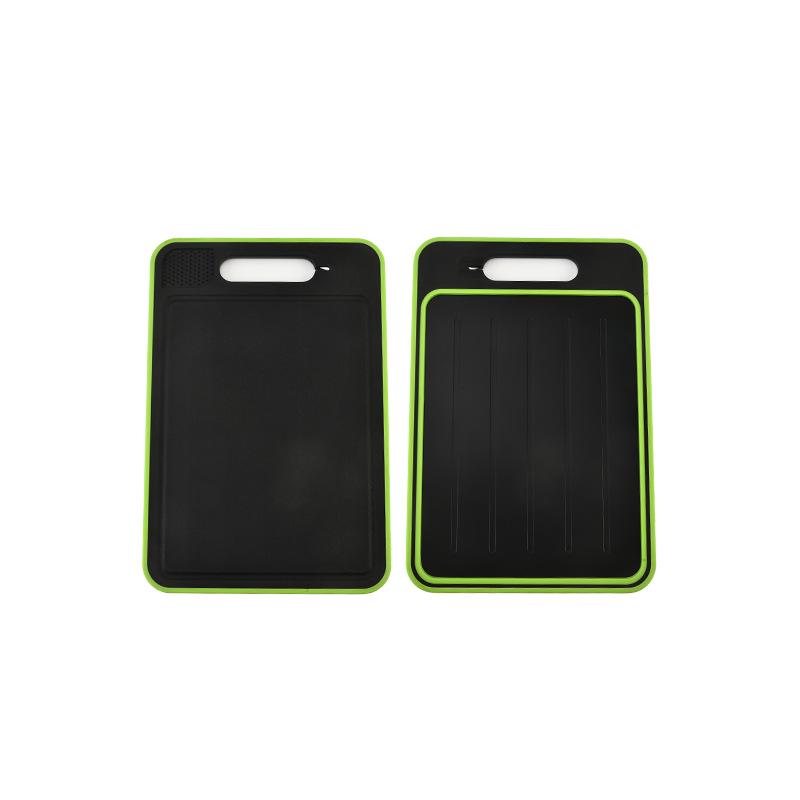Double-Sided Multifunctional Thawing & Cutting Board with Round Handle