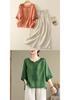 Elegant Chiffon Top: Popular Chinese Style Mid-Aged Women's Five-Point Sleeve Printed T-Shirt
