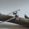 Silver Bracelet with Natural Garnet 2.862ct, Cubic Zirconia, Item Weight 8.48 G (2206736)