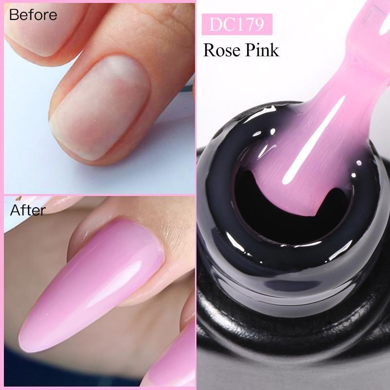 MTSSII 7ml Quick Extension Gel mléčně bílá Nude Pink Construct Hard Gel Semipermanentní UV LED gel Quick Building Nail Art