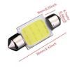 10pcs 31mm 36mm 39mm 41mm Car COB Interior Car LED Bulbs Lamp Interior Dome Lights Plate