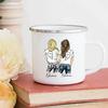 Personalisierte Beste Freundin Tasse Angepasster Name Kaffeetassen Getränke Wein Saft Teetassen Cartoon Mädchen Bedruckte Tasse Geschenke für Freunde