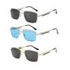 Spring Style 3Pcs/set Rectangle Sunglasses Fashion Metal Frame Women Men Ellipse Sun Glasses for Female Male Square Sunglasses