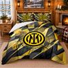 Printed 3Pcs Bedding Set Borussia Dortmund Pattern Bed Sheet Pillowcase For Bedroom Decor