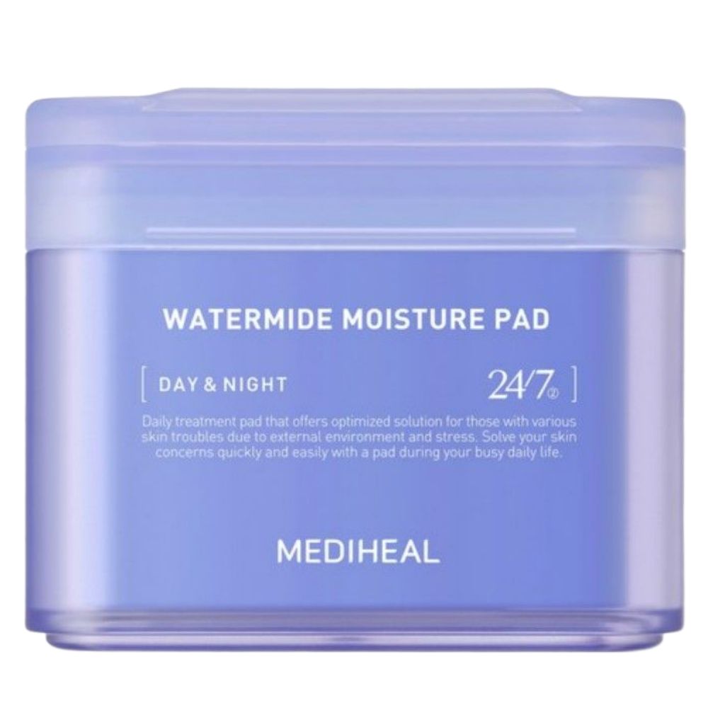 Mediheal Watermide Deep Hydration Toner Pads Moisturizing Skin Barrier Care 150ml 100 Pads