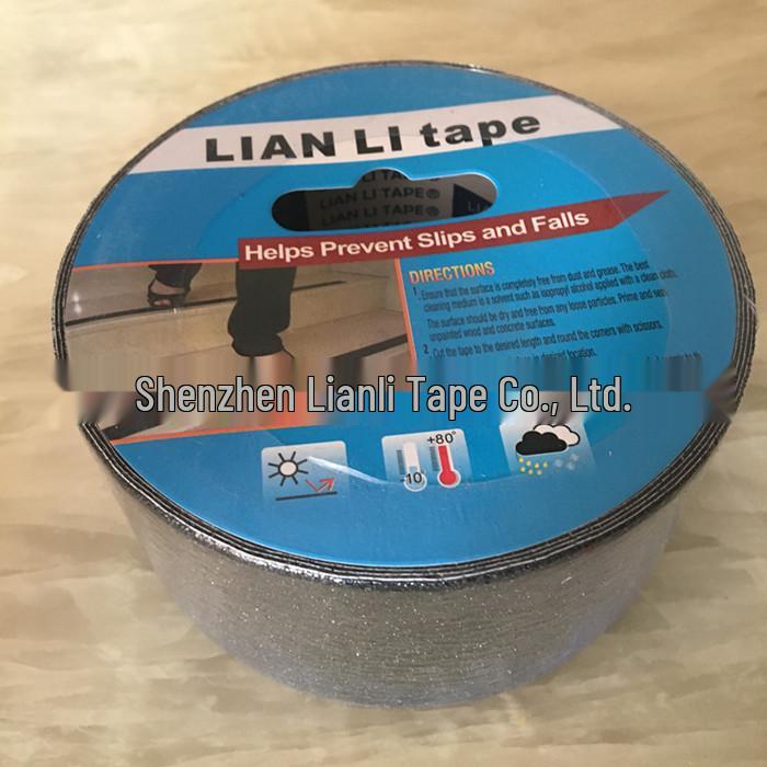 Black Anti-Slip Tape for Stairs and Floors - Fall Prevention Strips