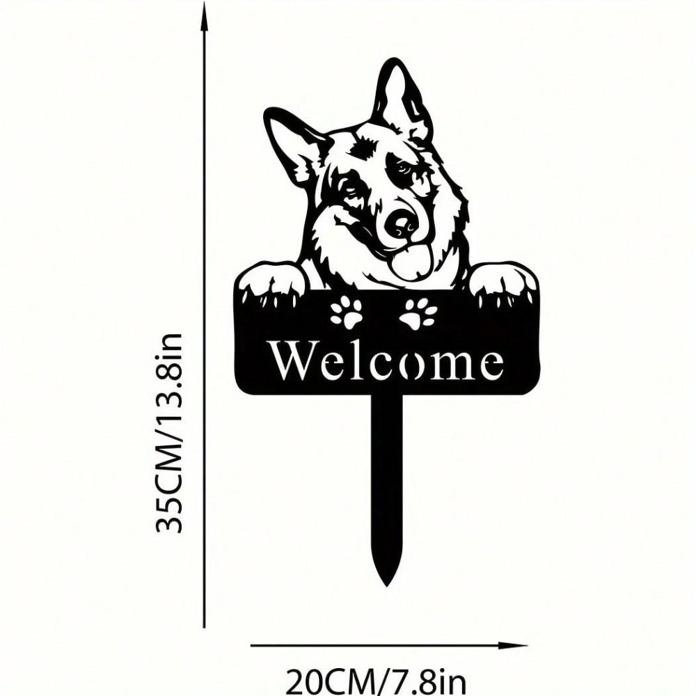 

1pc Custom Metal Pet Memorial Stake Garden Decor Outdoor Dog Remembrance Sign TY4841 різнокольоровий