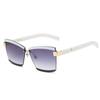 Rimless Luxury Sunglasses Square Women Inspired Multi Tinted Fashion Shades UV400 Vintage Glasses EMA