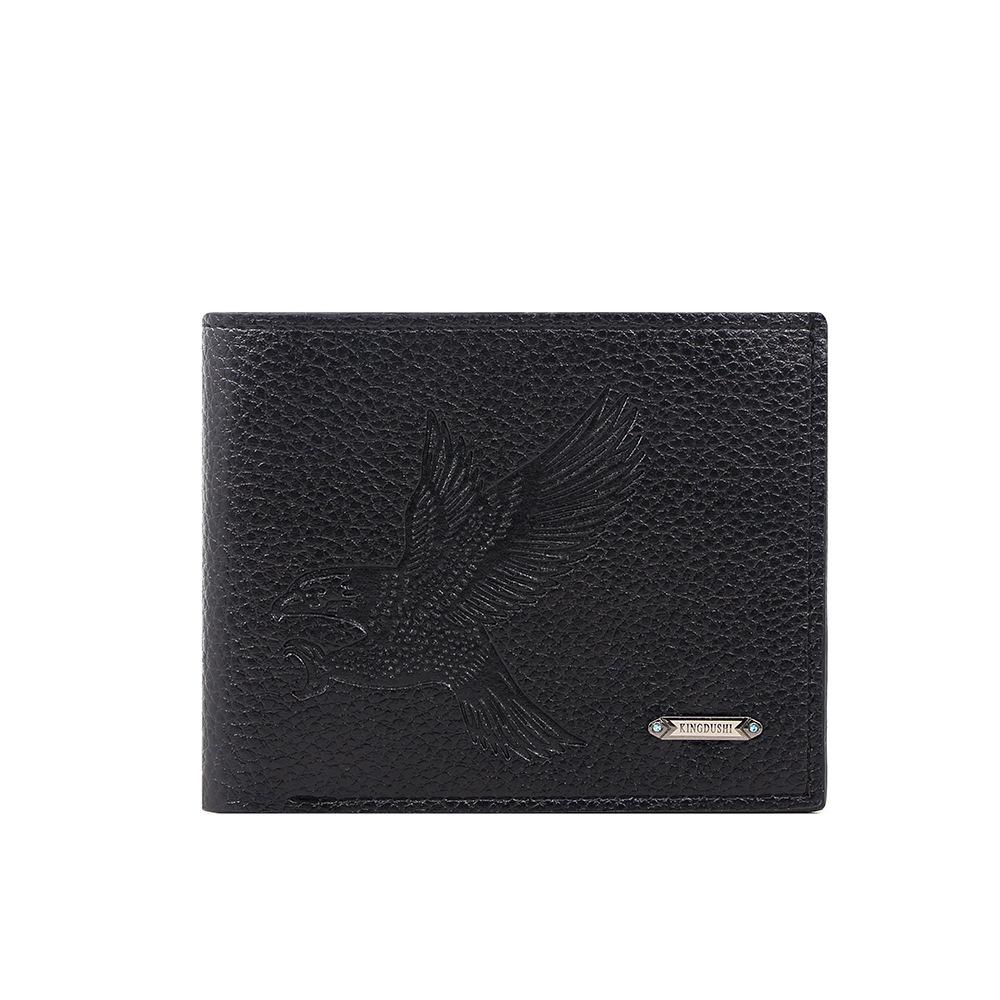 Men's Fashion Business Wallet with Multi-Card Slots and Embossed Eagle Design