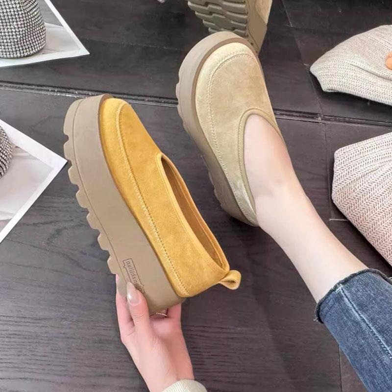 Fashion Temperament Increases, Love Single Shoes, New Super Fire Versatile Thick-soled Muffin Shoes for Women