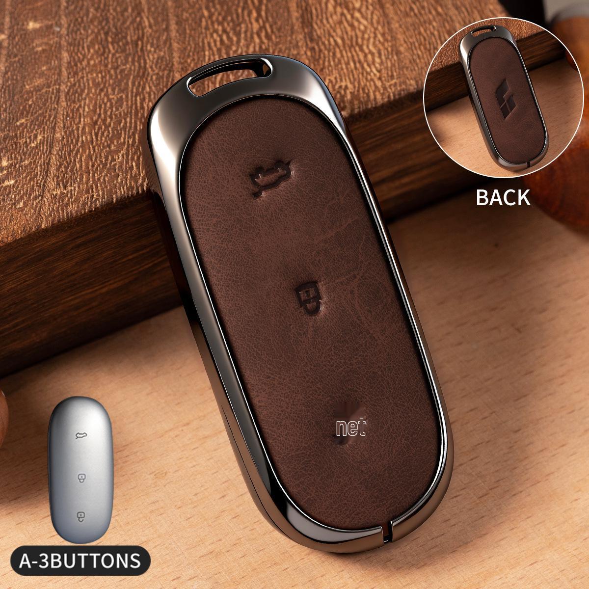 

Universal Key Case for Ideal Lixiang/L6/L7, New L9/i6, Male i8/pro/max Cars Crazy Horse Leather