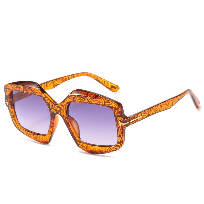 

JYL TS Sunglasses T Letter Irregular Gel Women/9096 B-7448 режим бежевого кольору