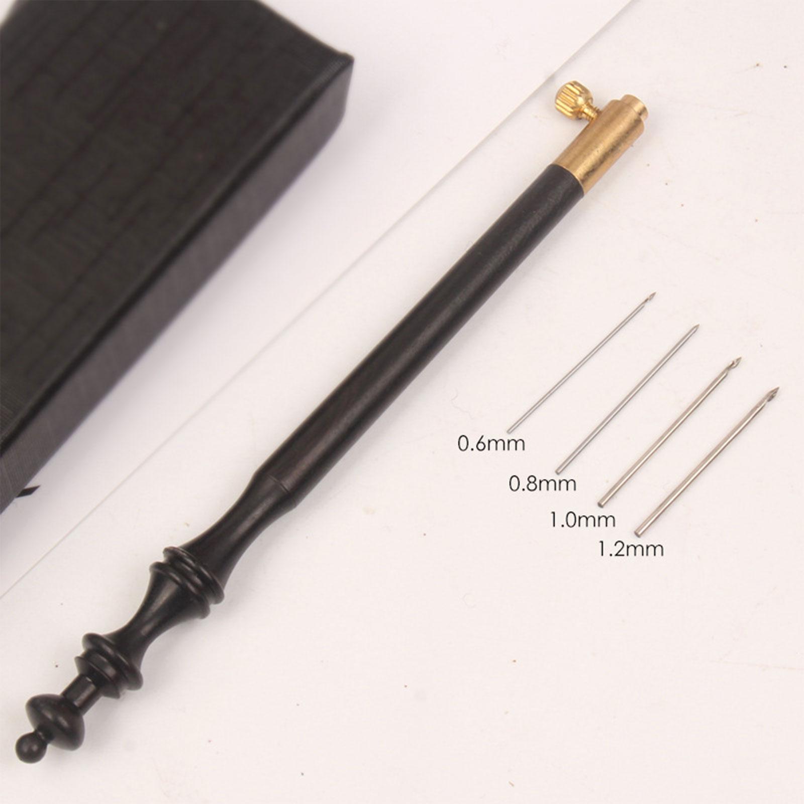 

Wooden Handle Crochet Hook Needle Set for DIY Art Craft Beading Embroidery and Knitting Accessories чёрный