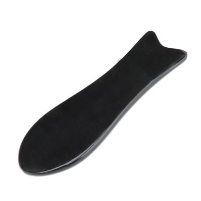 Natural Fish Shape Horn Scraping Plate Scraper Massager SPA Body Massage Tool Health Care