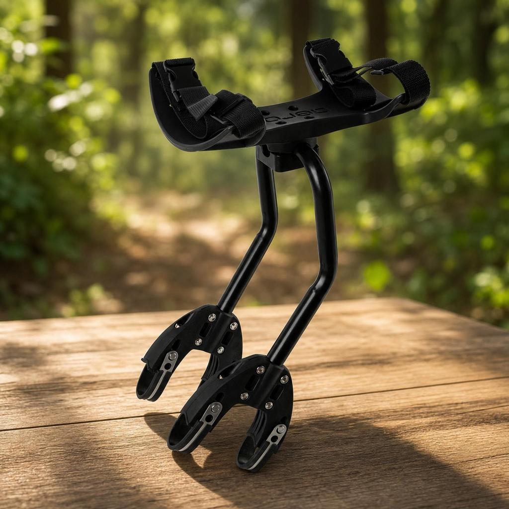 Bike Rear Rack with Rotating Platform Nylon for Cyclists, Commuters