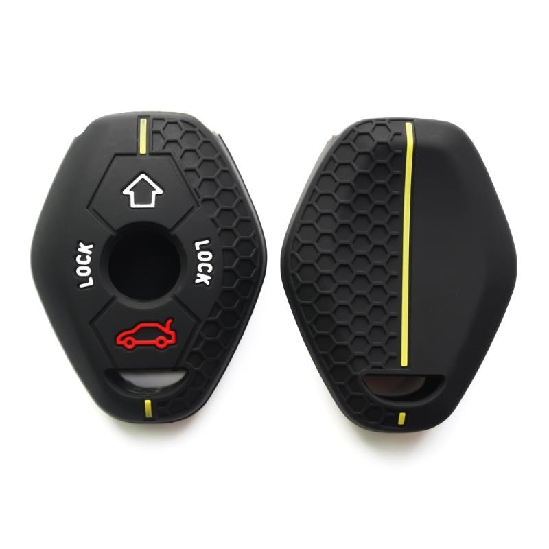 Remote Key Cover Protective Shell Full Protection Key Fob Case Scratchproof Protector Silicone Car Key Case for E46
