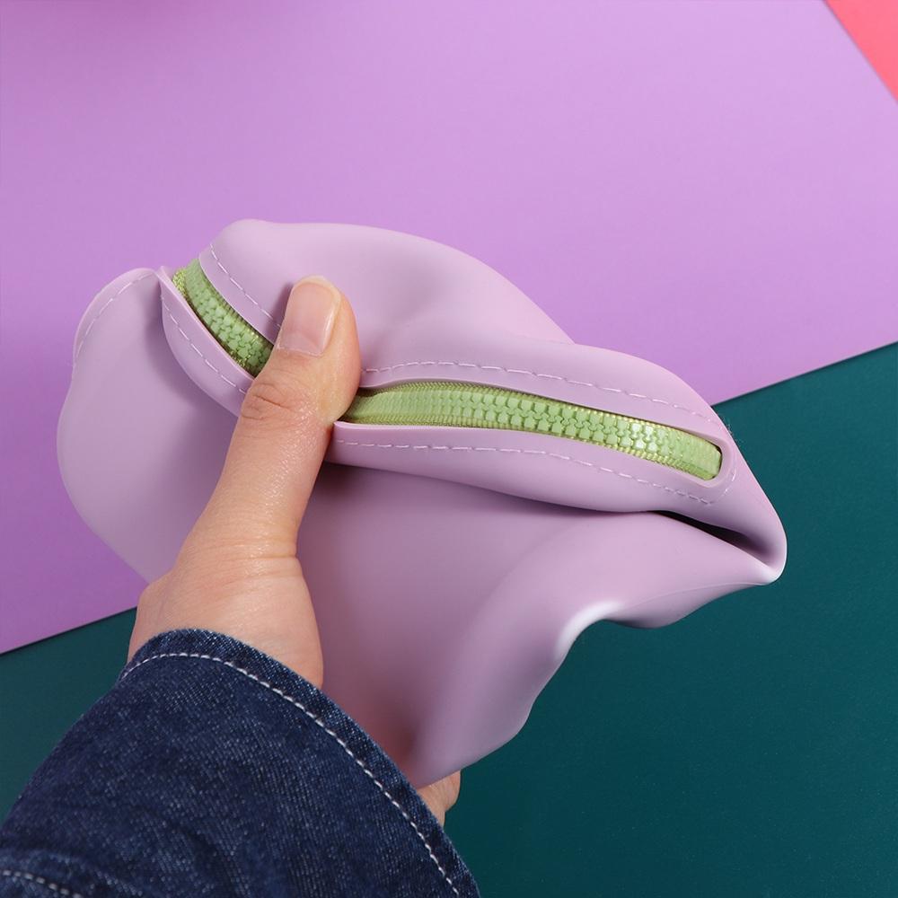 Large Capacity Square Cosmetic Bag Contrasting Colors Coin Purse Sanitary Napkin Storage Bag  Men