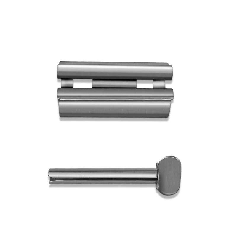1Pc Stainless Steel Wringer Roller Rotate Dispenser For Ointments Cosmetics Bathroom Accessories Toothpaste Squeezer Tube Roller