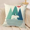 Simple Nordic Modern Anime Cushion Cover Soft Plush DoubleSided Pillow Cover Cozy Sofa Cushion Case Living Room Home Gift