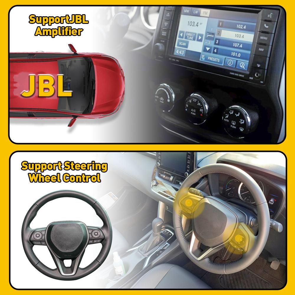 For Toyota AMP Car Stereo Radio Power Harness Cable Wire Adapter Kit JBL AMP Car Android Player Radio Adapter Power Connector