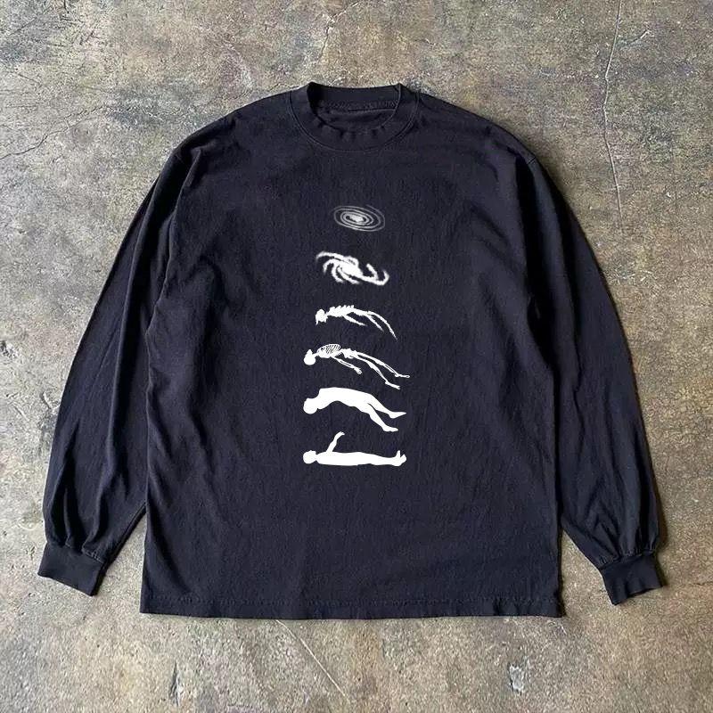 

Зарабатывайте деньги на благотворительность 310G Чистый хлопок Не просвечивает! Американский винтаж Оверсайз Рубашка с длинными рукавами Уличный Универсальный 3A [double yarn pure cotton 310g] Black XL